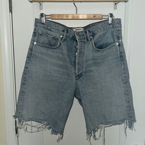 Agolde Long Denim Shorts